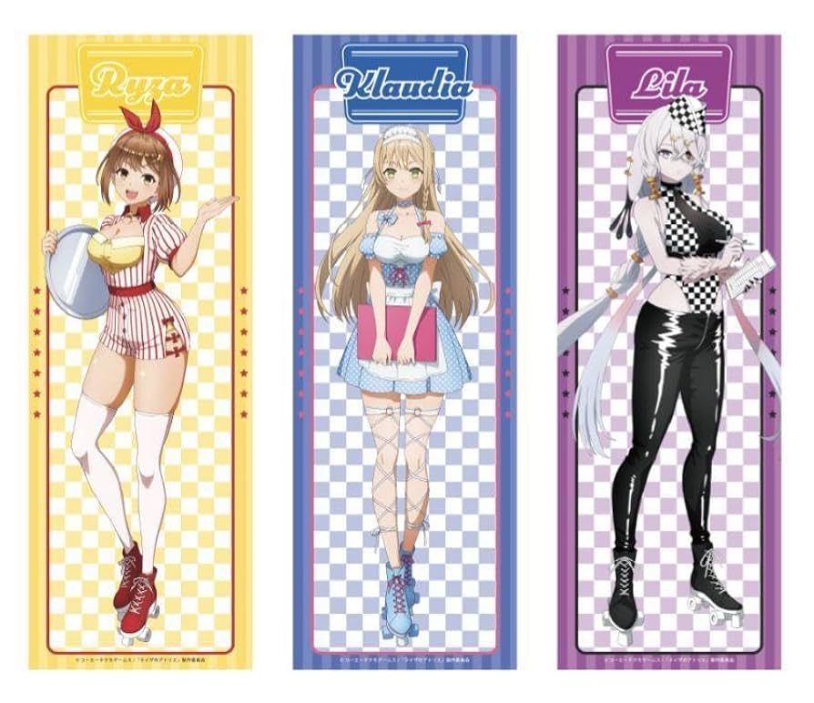 Amazon.co.jp: ライザのアトリエ コラボカフェ 長尺ポスター 全3